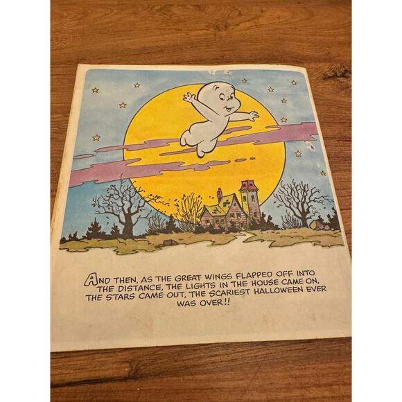 Casper Meets The Demon Of Darkness Peter Pan Books Record Not Included 1976 - Picture 6 of 6